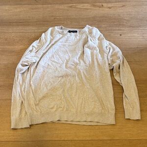 Banana Republic Men's Light Tan Crewneck Sweater